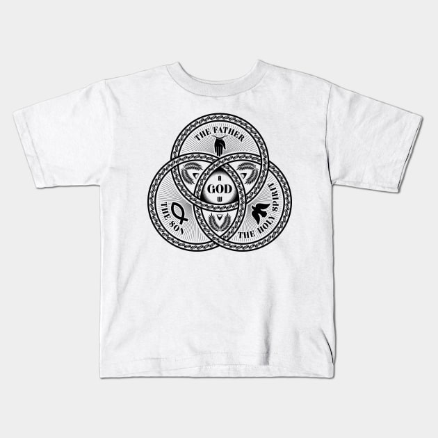 The magnificent seal of the Holy Trinity Kids T-Shirt by Reformer